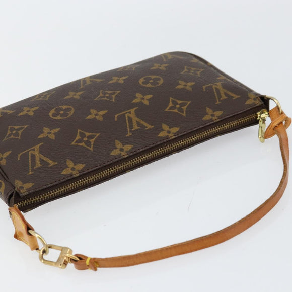 LOUIS VUITTON Monogram Pochette Accessoires Pouch M51980 LV Auth BA7942