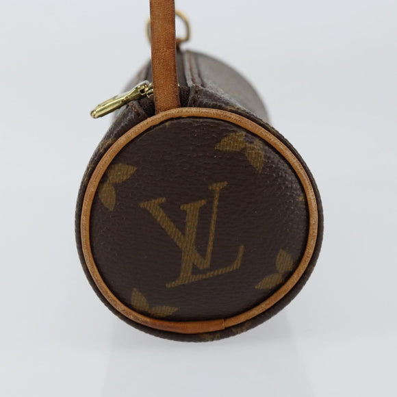 LOUIS VUITTON Monogram Papillon Pouch LV Auth BA7945