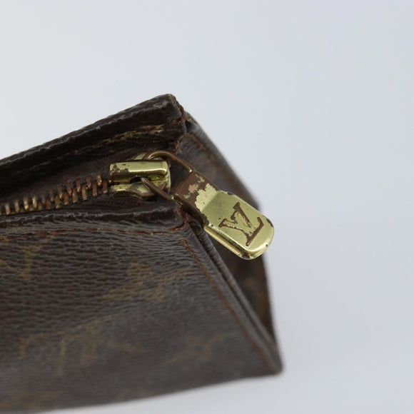 LOUIS VUITTON Monogram Poche Toilette 15 Pouch M47546 LV Auth BA7947