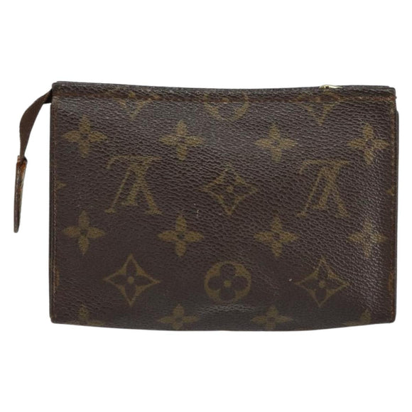 LOUIS VUITTON Monogram Poche Toilette 15 Pouch M47546 LV Auth BA7947