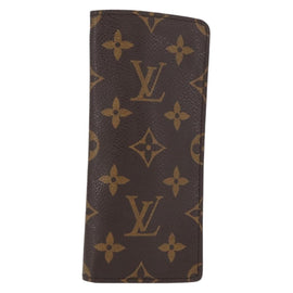 LOUIS VUITTON Monogram Etui Lunette Simple Glasses Case LV Auth BA7948