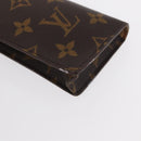 LOUIS VUITTON Monogram Etui Lunette Simple Glasses Case LV Auth BA7948-14