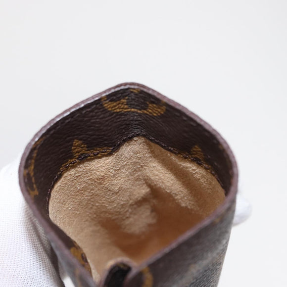 LOUIS VUITTON Monogram Etui Lunette Simple Glasses Case LV Auth BA7948