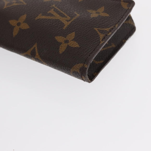 LOUIS VUITTON Monogram Etui Lunette Simple Glasses Case LV Auth BA7948