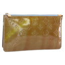 LOUIS VUITTON Monogram Vernis Lexington Pouch Baby Blue M91011 LV Auth BA7951-1