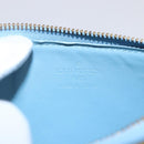 LOUIS VUITTON Monogram Vernis Lexington Pouch Baby Blue M91011 LV Auth BA7951-9