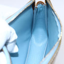 LOUIS VUITTON Monogram Vernis Lexington Pouch Baby Blue M91011 LV Auth BA7951-18