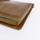 LOUIS VUITTON Monogram Vernis Lexington Pouch Baby Blue M91011 LV Auth BA7951-7