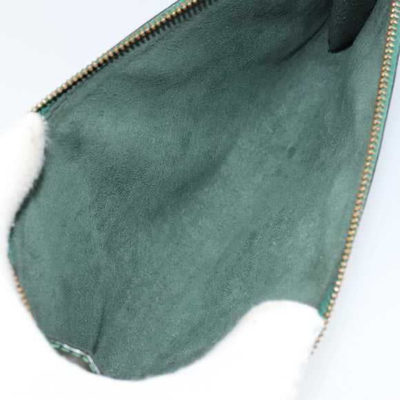 LOUIS VUITTON Epi Pochette Accessoires Pouch Green M52984 LV Auth BA7952