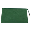 LOUIS VUITTON Epi Pochette Accessoires Pouch Green M52984 LV Auth BA7952-13