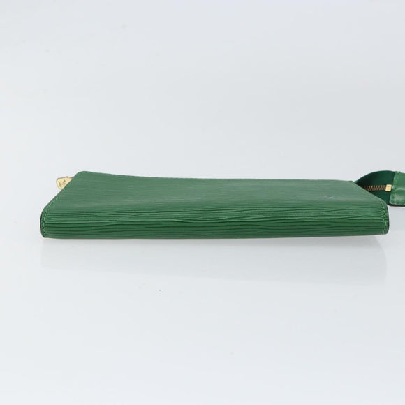 LOUIS VUITTON Epi Pochette Accessoires Pouch Green M52984 LV Auth BA7952