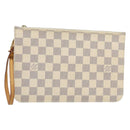 LOUIS VUITTON Damier Azur Neverfull MM Pouch LV Auth BA7953-1