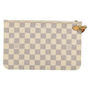 LOUIS VUITTON Damier Azur Neverfull MM Pouch LV Auth BA7953-2