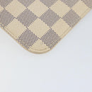 LOUIS VUITTON Damier Azur Neverfull MM Pouch LV Auth BA7953-14