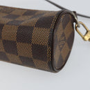 LOUIS VUITTON Damier Ebene Papillon Pouch LV Auth BA7956-9