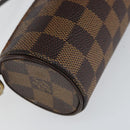 LOUIS VUITTON Damier Ebene Papillon Pouch LV Auth BA7956-16