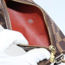 LOUIS VUITTON Damier Ebene Papillon Pouch LV Auth BA7956-11