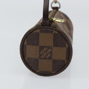 LOUIS VUITTON Damier Ebene Papillon Pouch LV Auth BA7956-4