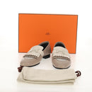 HERMES Moccasin Royale Shoes Leather Beige Auth BA7957M-12