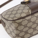 GUCCI GG Supreme Web Sherry Line Bag PVC Beige Gold 89 02 032 Auth BA7961-15