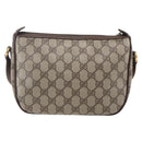 GUCCI GG Supreme Web Sherry Line Bag PVC Beige Gold 89 02 032 Auth BA7961-2