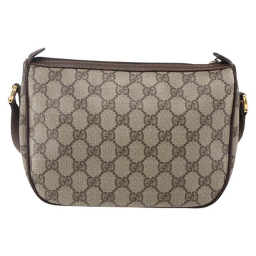 GUCCI GG Supreme Web Sherry Line Bag PVC Beige Gold 89 02 032 Auth BA7961 - 0