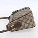 GUCCI GG Supreme Web Sherry Line Bag PVC Beige Gold 89 02 032 Auth BA7961-3
