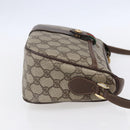 GUCCI GG Supreme Web Sherry Line Bag PVC Beige Gold 89 02 032 Auth BA7961-4