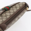 GUCCI GG Supreme Web Sherry Line Bag PVC Beige Gold 89 02 032 Auth BA7961-6