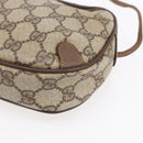 GUCCI GG Supreme Web Sherry Line Bag PVC Beige Gold 156 02 066 Auth BA7963-10