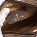 GUCCI GG Supreme Web Sherry Line Bag PVC Beige Gold 156 02 066 Auth BA7963-16