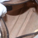 GUCCI GG Supreme Web Sherry Line Bag PVC Beige Gold 156 02 066 Auth BA7963-17