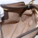 GUCCI GG Supreme Web Sherry Line Bag PVC Beige Gold 156 02 066 Auth BA7963-18