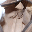 GUCCI GG Supreme Web Sherry Line Bag PVC Beige Gold 156 02 066 Auth BA7963-19