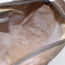 GUCCI GG Supreme Web Sherry Line Clutch Bag PVC Beige Gold 63 01 012 Auth BA7964-11