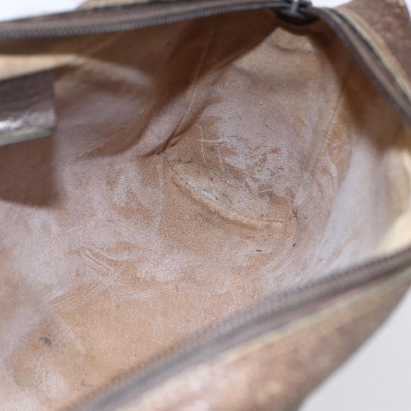 GUCCI GG Supreme Web Sherry Line Clutch Bag PVC Beige Gold 63 01 012 Auth BA7964