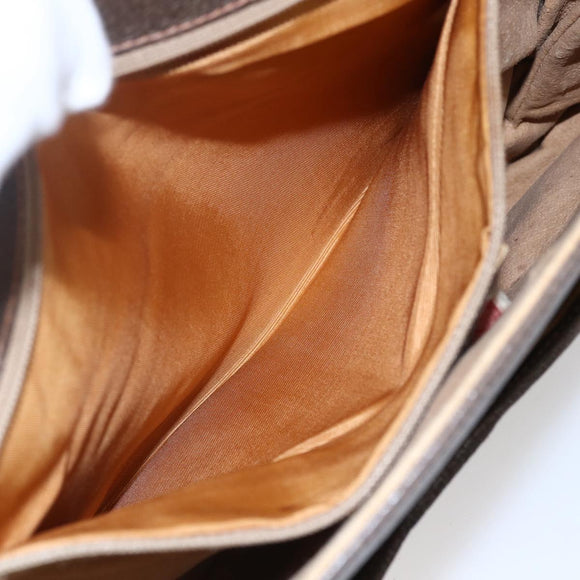 GUCCI GG Supreme Shoulder Bag PVC Beige Gold 904 02 025 Auth BA7965