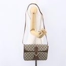 GUCCI GG Supreme Shoulder Bag PVC Beige Gold 904 02 025 Auth BA7965-22