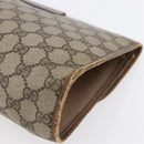 GUCCI GG Supreme Web Sherry Line Clutch Bag PVC Beige Gold 89 01 031 Auth BA7966-15