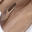 GUCCI GG Supreme Web Sherry Line Clutch Bag PVC Beige Gold 89 01 031 Auth BA7966-10