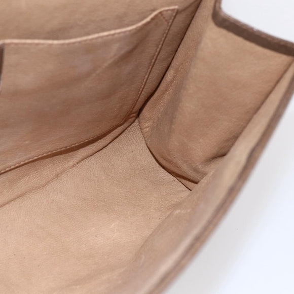 GUCCI GG Supreme Web Sherry Line Clutch Bag PVC Beige Gold 89 01 031 Auth BA7966