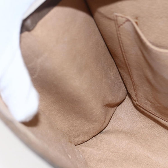 GUCCI GG Supreme Web Sherry Line Clutch Bag PVC Beige Gold 89 01 031 Auth BA7966