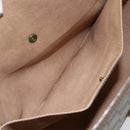 GUCCI GG Supreme Web Sherry Line Clutch Bag PVC Beige Gold 89 01 031 Auth BA7966-11