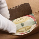 GUCCI GG Supreme Web Sherry Line Clutch Bag PVC Beige Gold 89 01 031 Auth BA7966-12