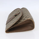 GUCCI GG Supreme Web Sherry Line Clutch Bag PVC Beige Gold 89 01 031 Auth BA7966-3