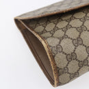 GUCCI GG Supreme Web Sherry Line Clutch Bag PVC Beige Gold 89 01 031 Auth BA7966-14