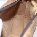 GUCCI GG Supreme Web Sherry Line Bag PVC Beige Gold 98 02 004 Auth BA7967-21