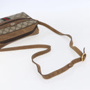 GUCCI GG Supreme Web Sherry Line Bag PVC Beige Gold 98 02 004 Auth BA7967-7