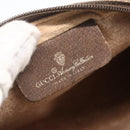 GUCCI GG Supreme Web Sherry Line Bag PVC Beige Gold 116 02 089 Auth BA7968-19