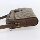 GUCCI GG Supreme Web Sherry Line Bag PVC Beige Gold 116 02 089 Auth BA7968-3